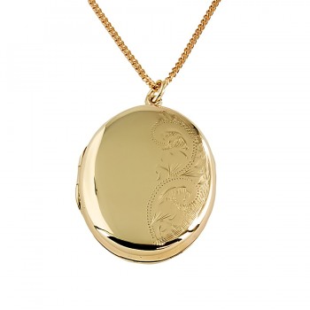 9ct gold 6g 22 inch Locket with chain